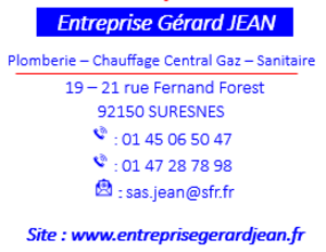 ENTREPRISE GERARD JEAN Suresnes, Chauffage