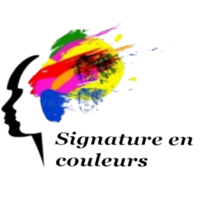 Signature en couleurs Étrépagny, Peinture